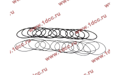 Кольцо уплотнительное гильзы цилиндра (комплект 12 тонких и 12 толстых) двигатель TD226B6G фото Саранск